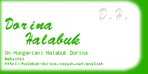 dorina halabuk business card